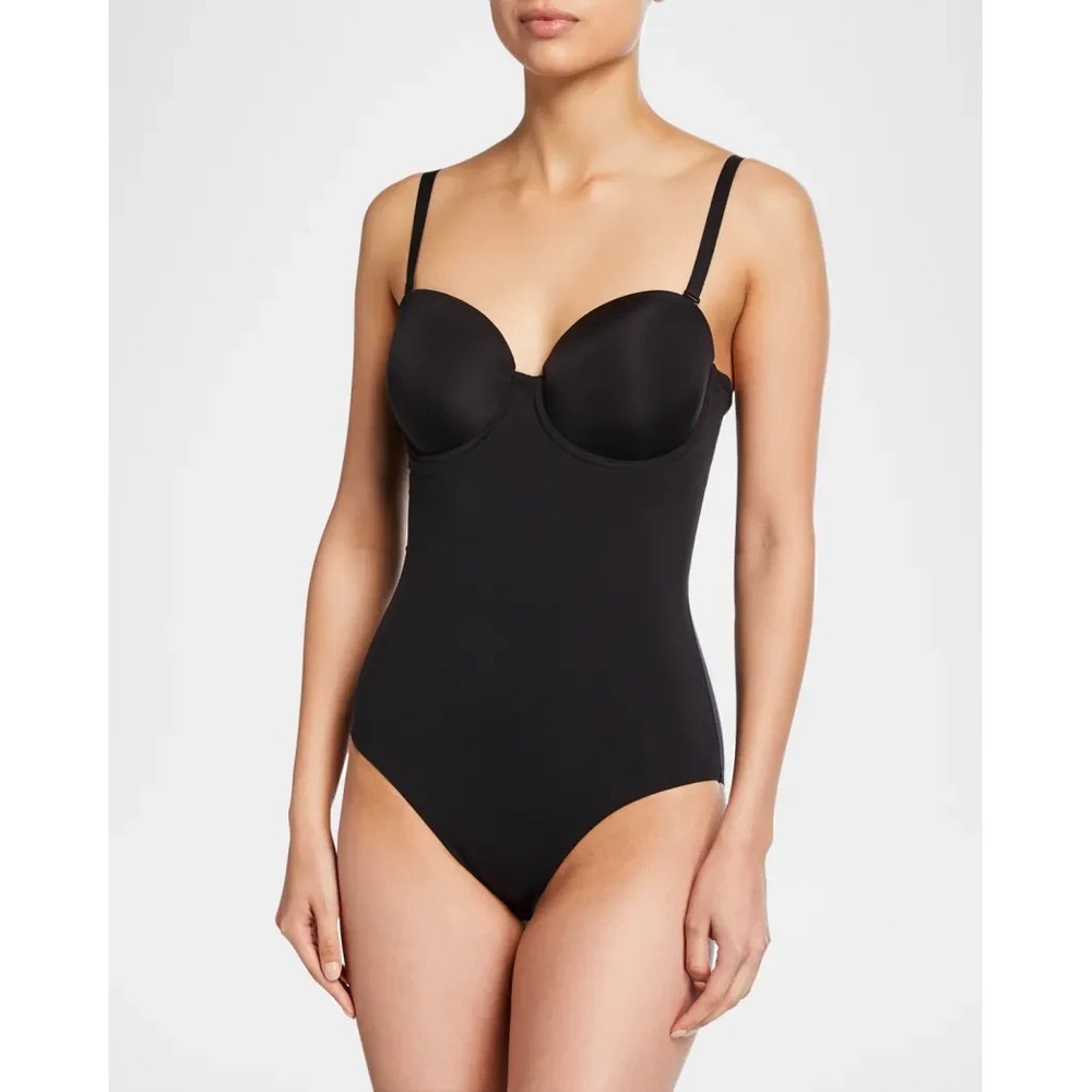 Wacoal Red Carpet Strapless Shaping Bodysuit Black Size 40 DD 40DD NEW